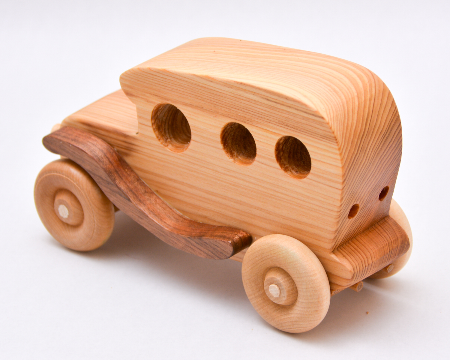 Handcrafted wooden car
